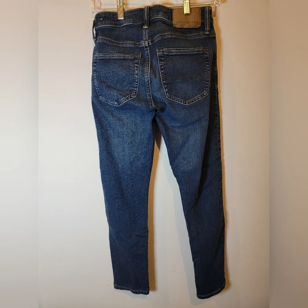 American Eagle Outfitters Dark Blue Denim Jeans - Picture 2 of 7